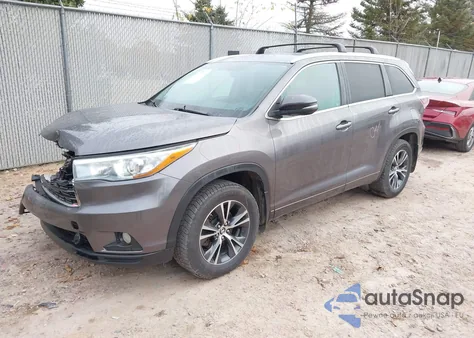 2016 Toyota Highlander Xle V6 из США, поврежденный, VIN 5TDJKRFH3GS502735